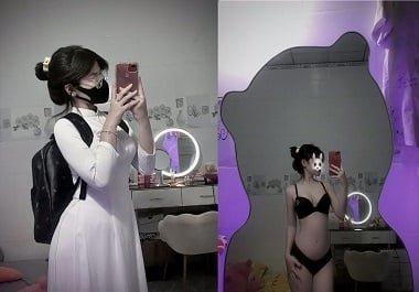 Thu Hiền vú to ngực đẹp làm tình áo dài phê lòi